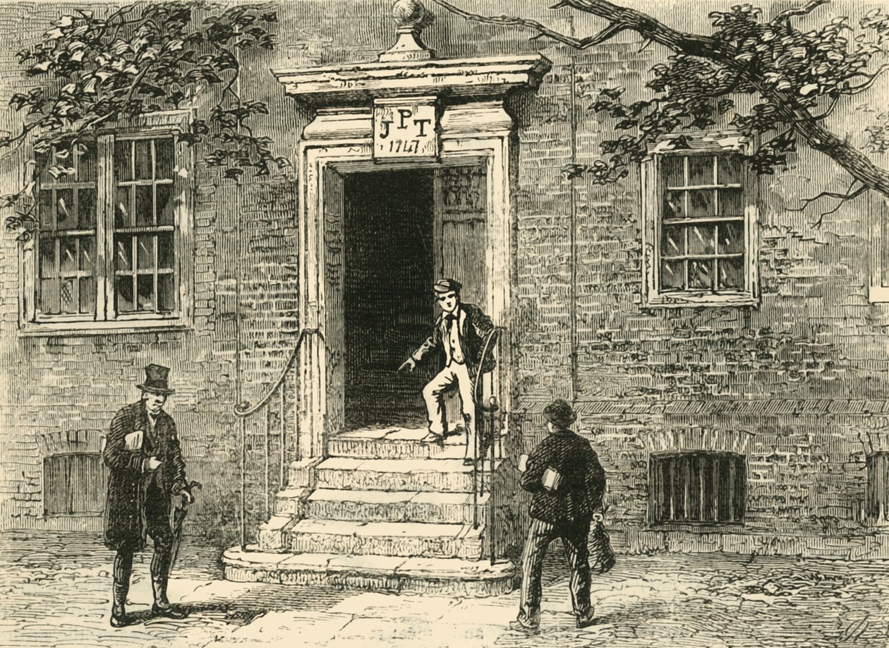 Døråbning i Staples Inn, c1872. af Unbekannt