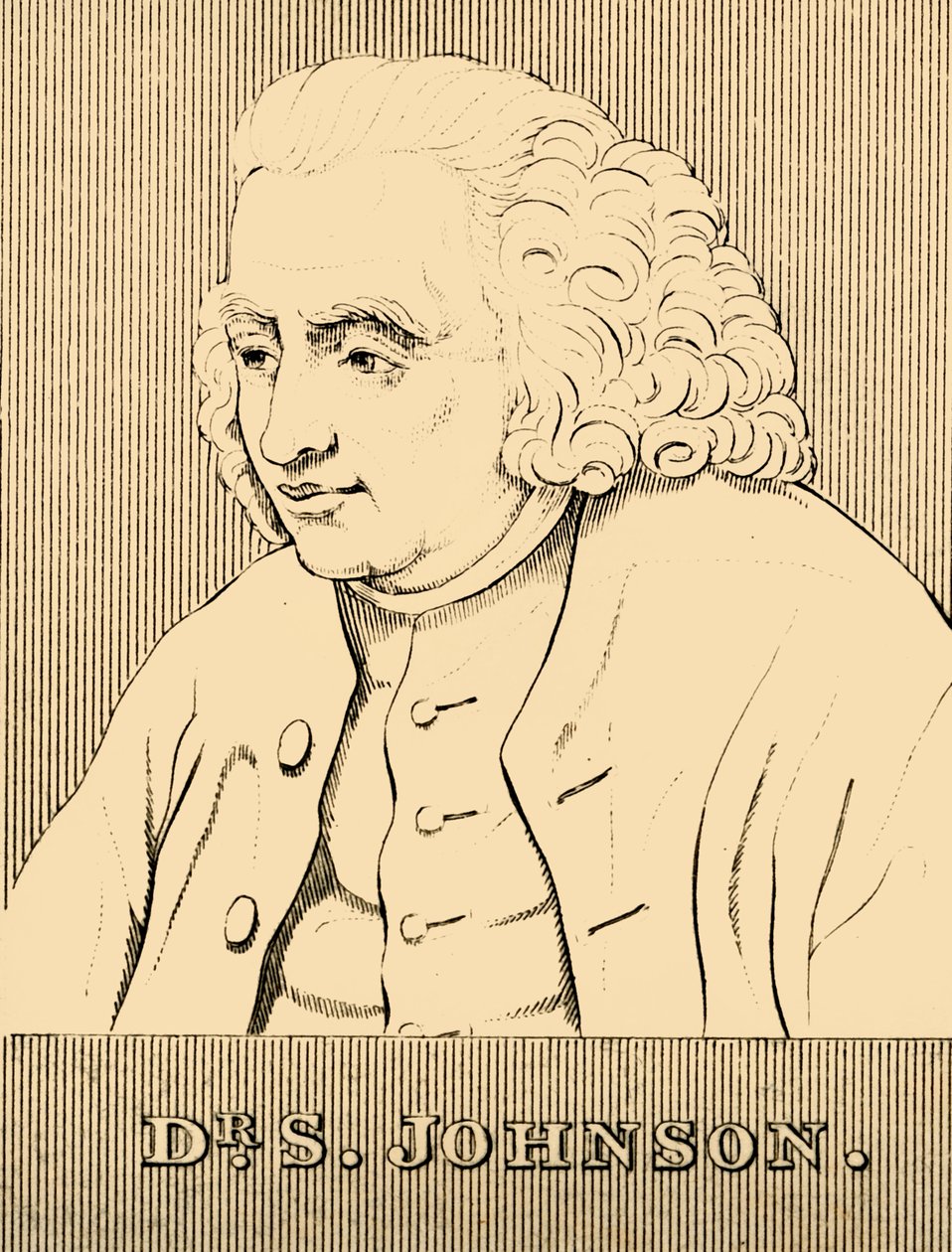 Dr. S. Johnson, 1709-1784, 1830. af Unbekannt