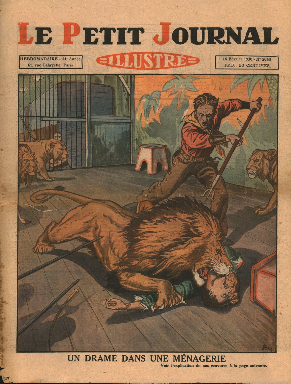 Drama i et menageri, 1930. af Unbekannt