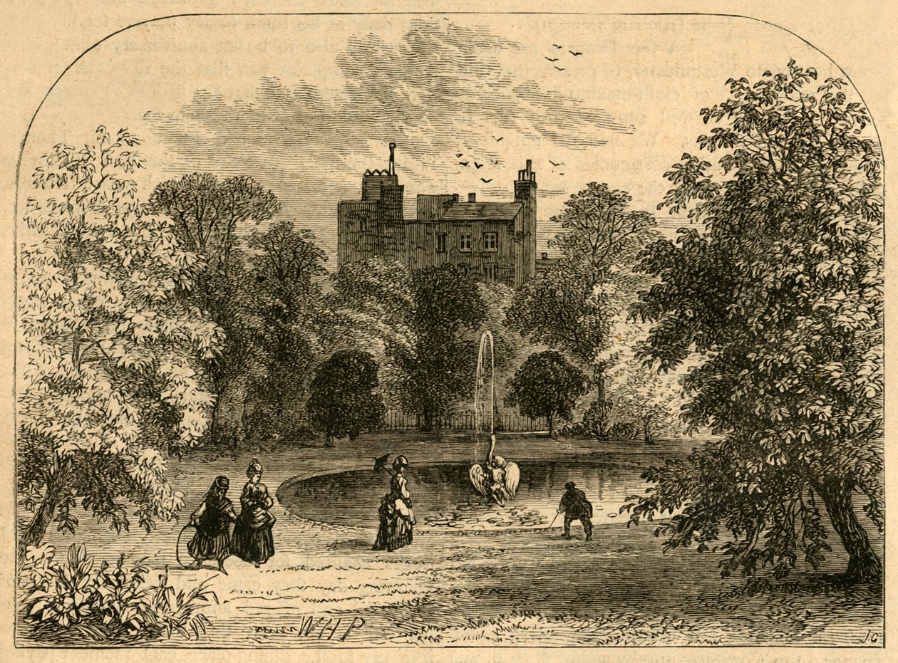 Drapers Hall Garden 1860, 1897. af Unbekannt