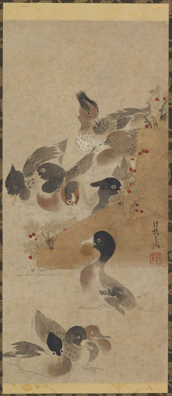 Ænder, Edo-periode, 1700-tallet. af Unbekannt