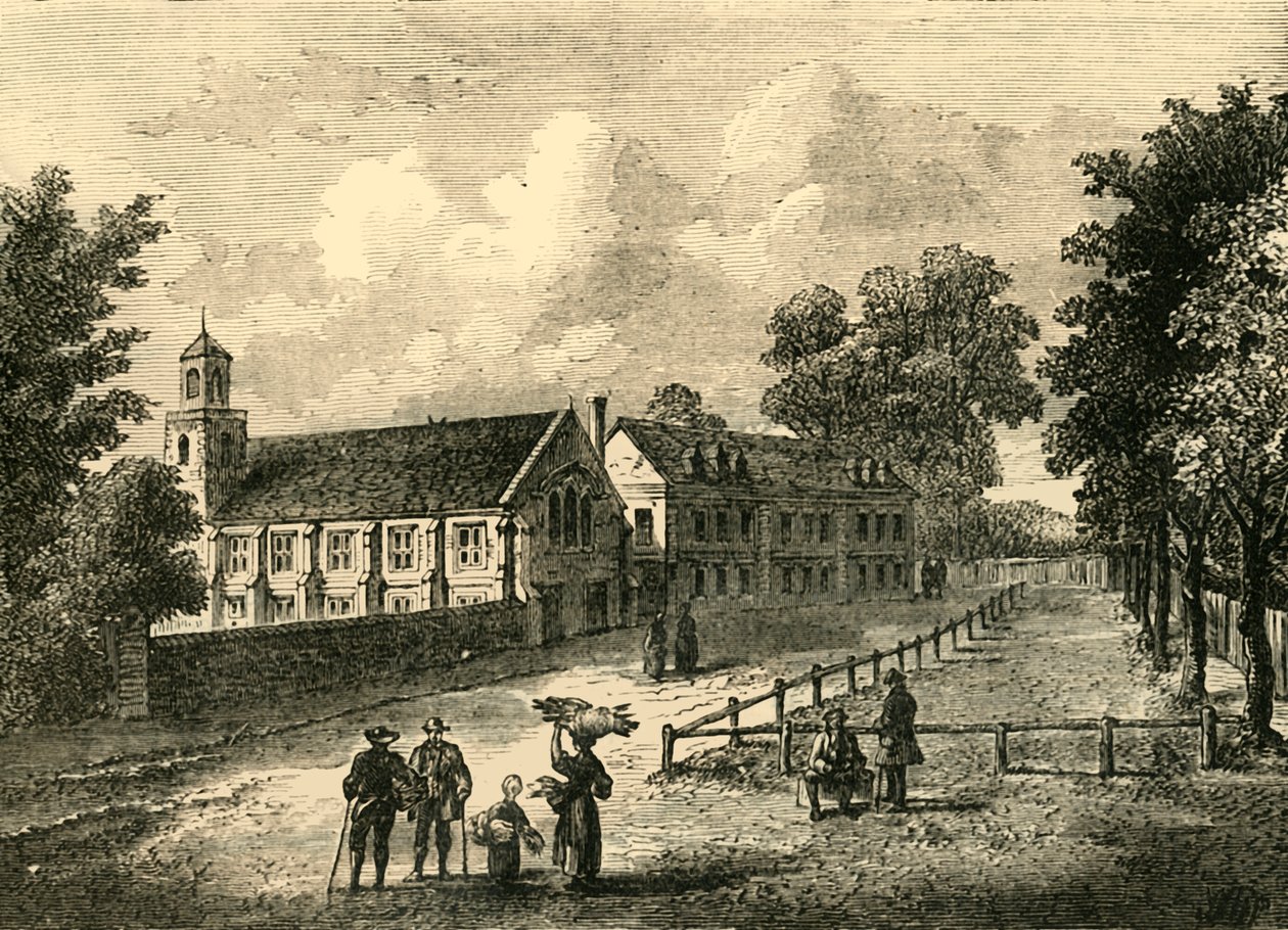 Dulwich College i 1750, c1878. af Unbekannt