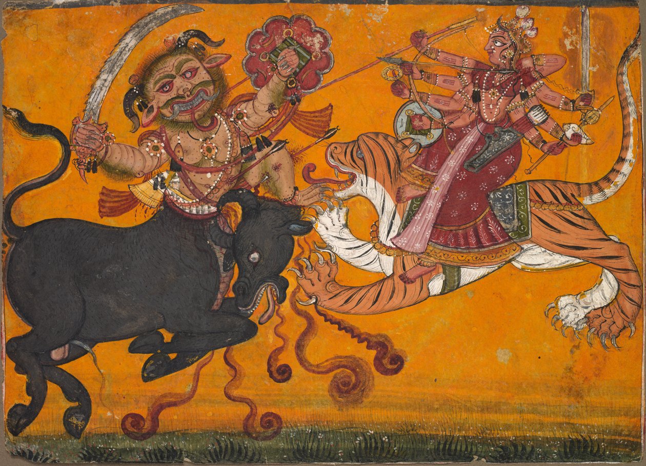Durga Slang Mahisha, s. 1700-1710. af Unbekannt