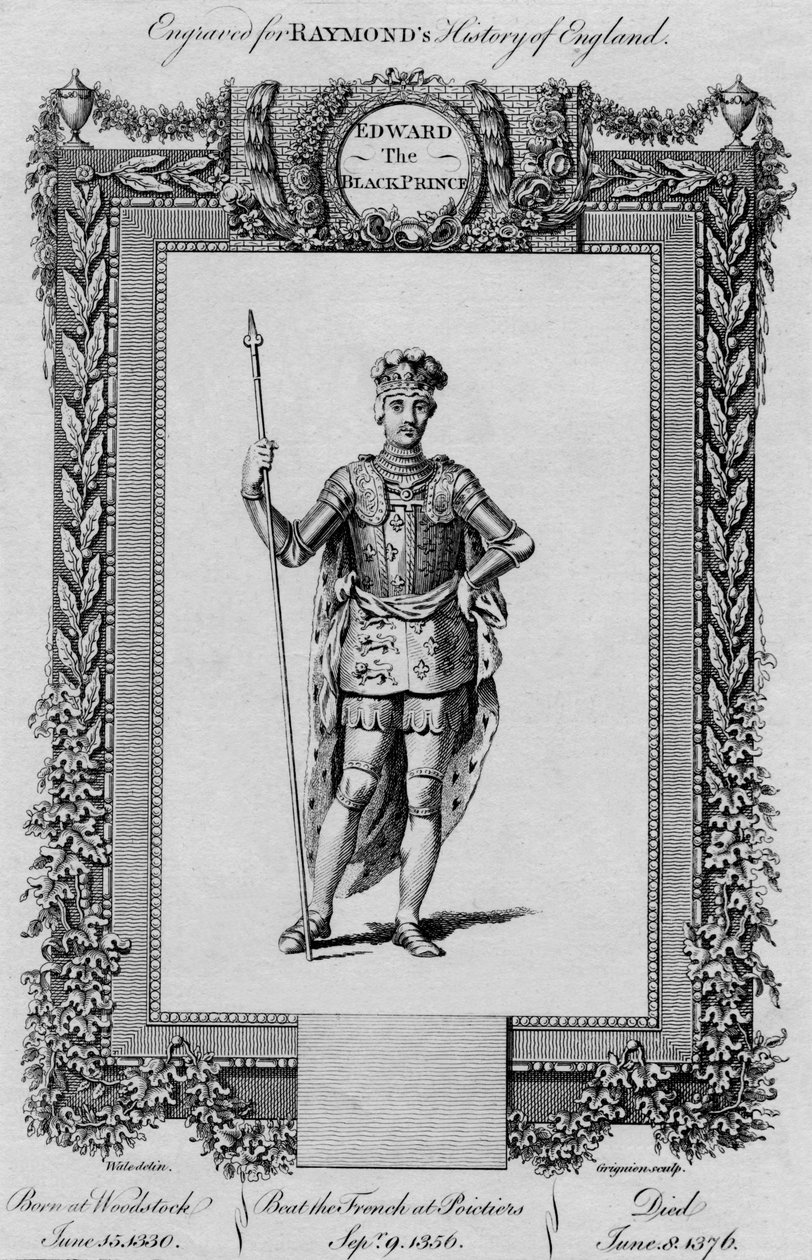Edward Den Sorte Prins, c1787 af Unbekannt