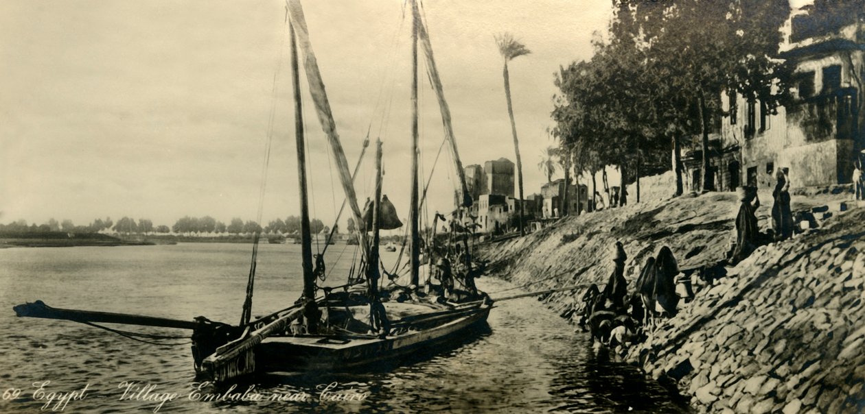 Egypten - Landsbyen Embeba nær Kairo, c1918-c1939. af Unbekannt