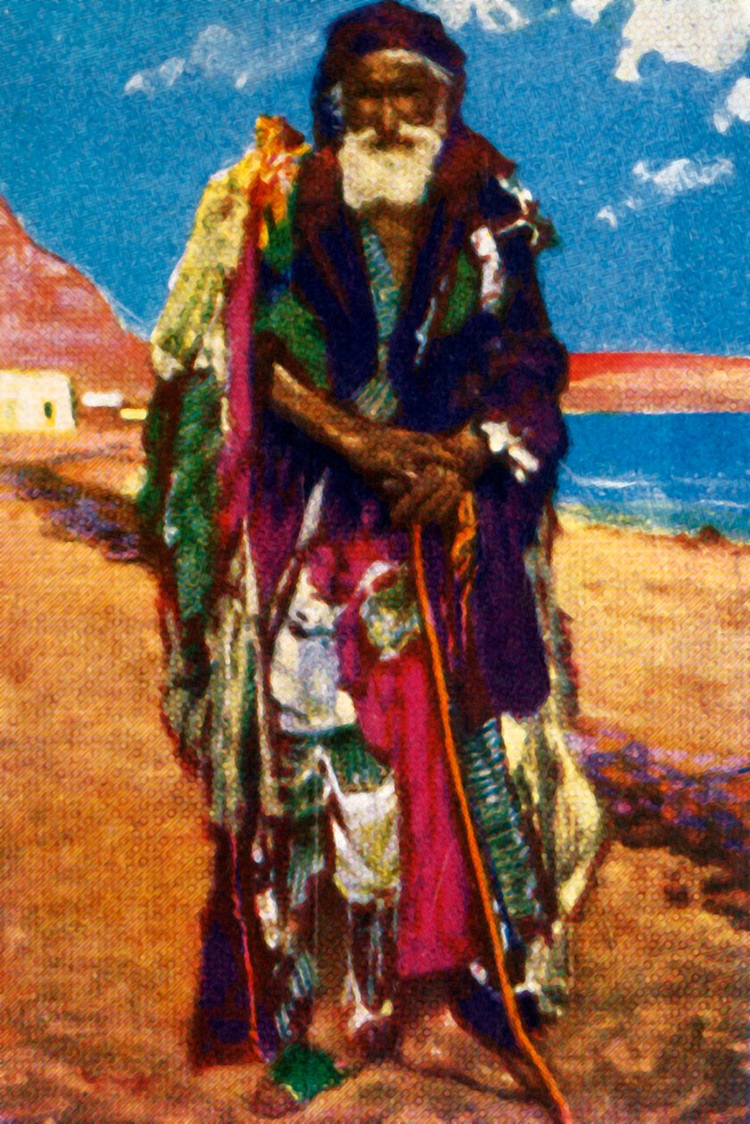 Ældre tigger, Egypten, c1928. af Unbekannt