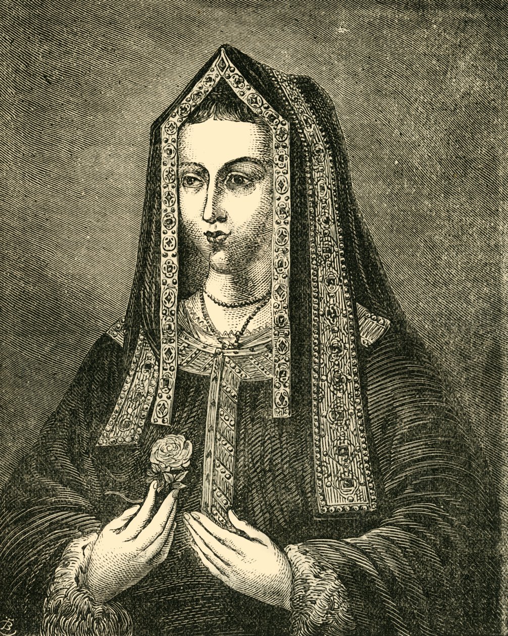 Elizabeth, hustru til Henry VII, 1881. af Unbekannt
