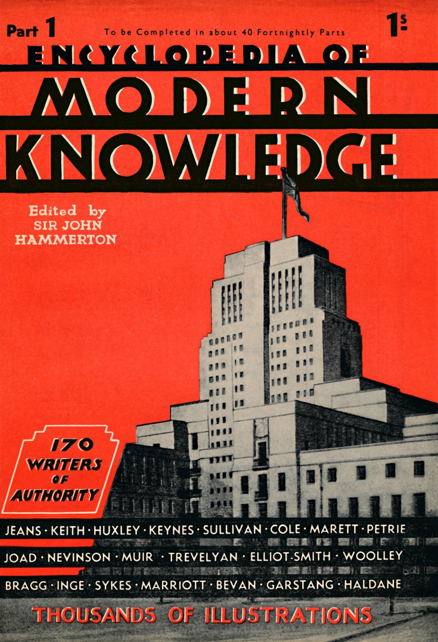 Encyclopedia of Modern Knowledge Del 1-annonce, 1935 af Unbekannt