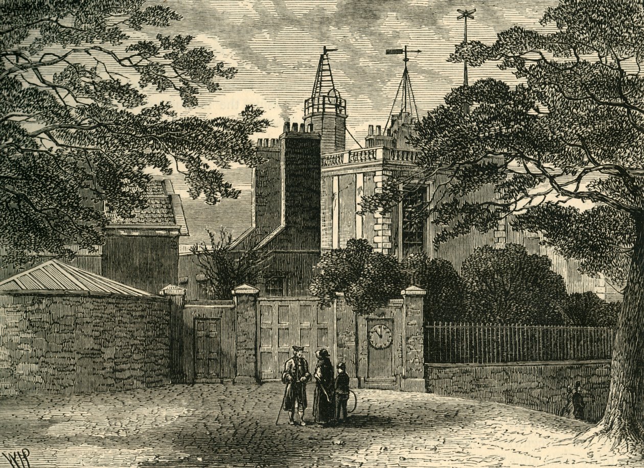 Indgang til Greenwich Observatory, i 1840, c1878. af Unbekannt