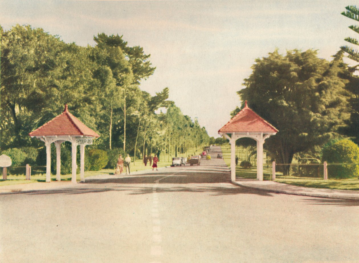 Indgang til Kings Park, c1947. af Unbekannt