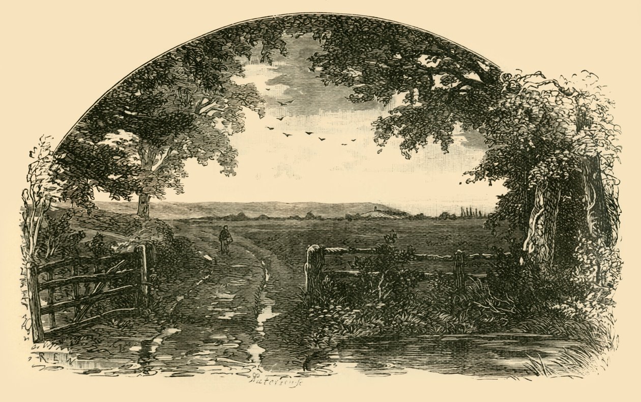 Indgang til Sedgemoor fra Chedzoy, 1898. af Unbekannt