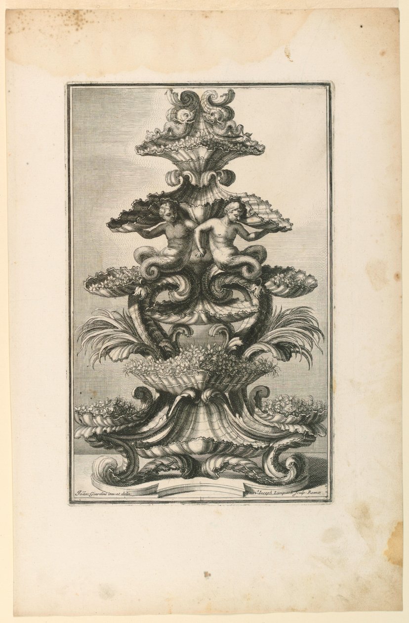 Epergne, fra Drawings By af Unbekannt