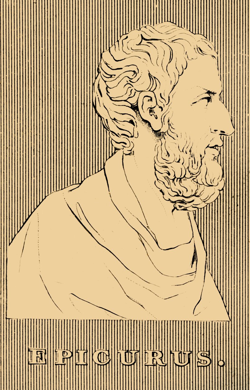 Epikur, 341-270 f.Kr., 1830 af Unbekannt