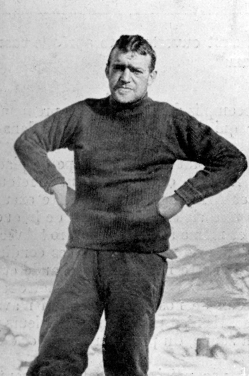 Ernest Shackleton, britisk opdagelsesrejsende, Antarktis, 1909 af Unbekannt