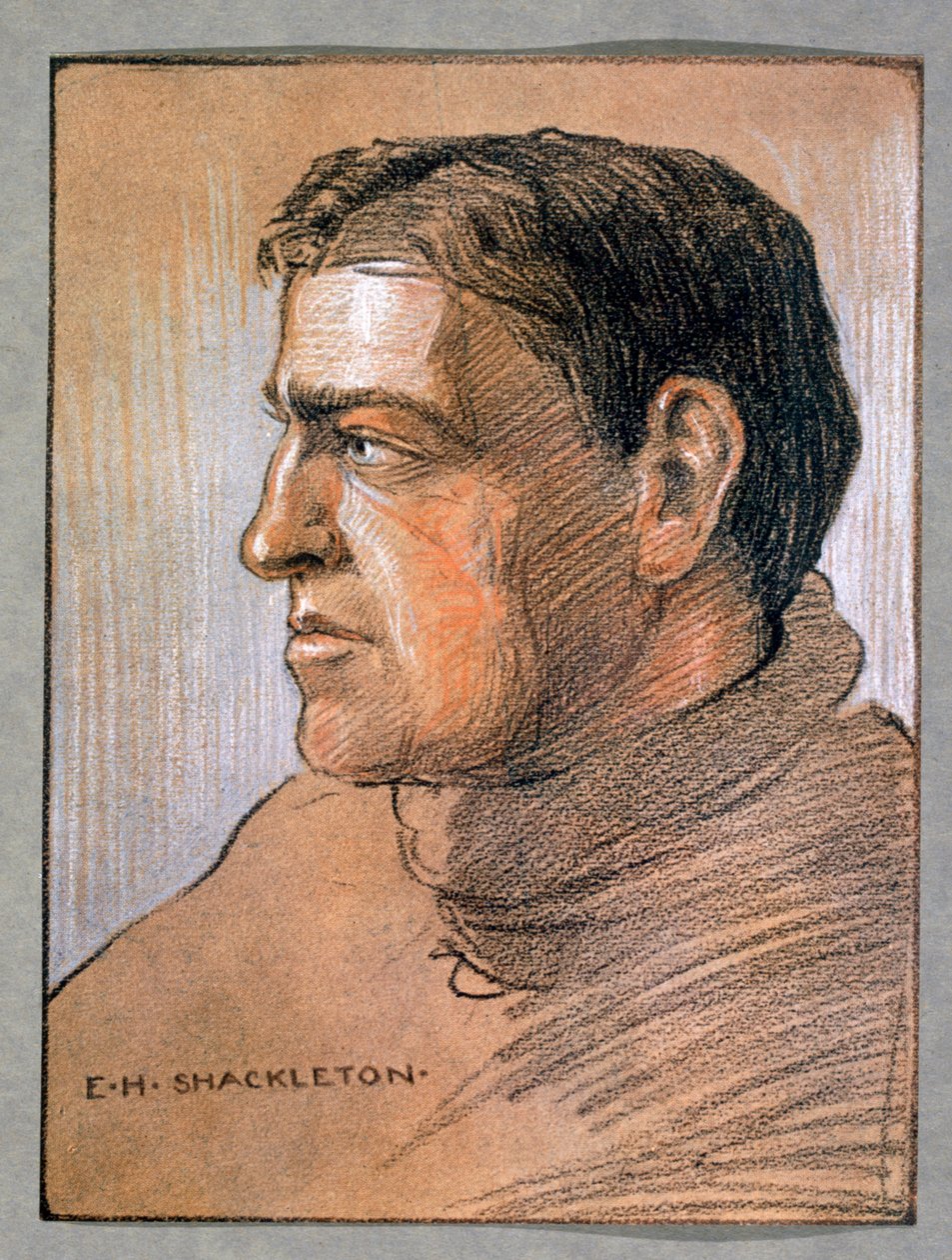Ernest Shackleton, britisk opdagelsesrejsende, c1909 af Unbekannt