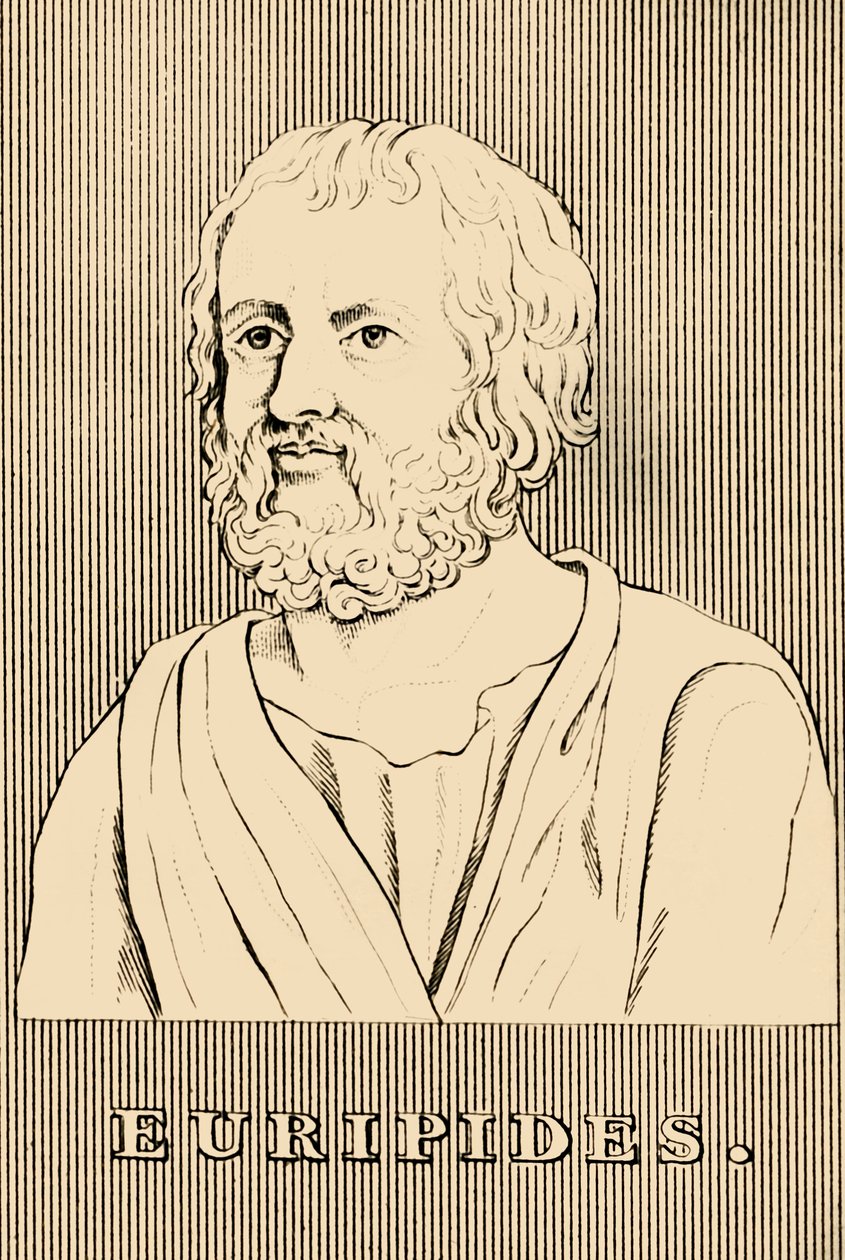 Euripides, c480-406 f.Kr., 1830. af Unbekannt