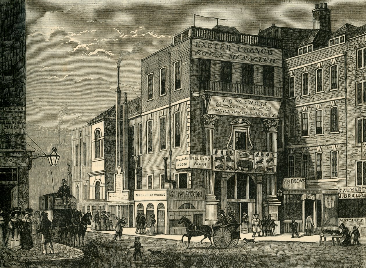Exeter Change i 1826, 1881. af Unbekannt