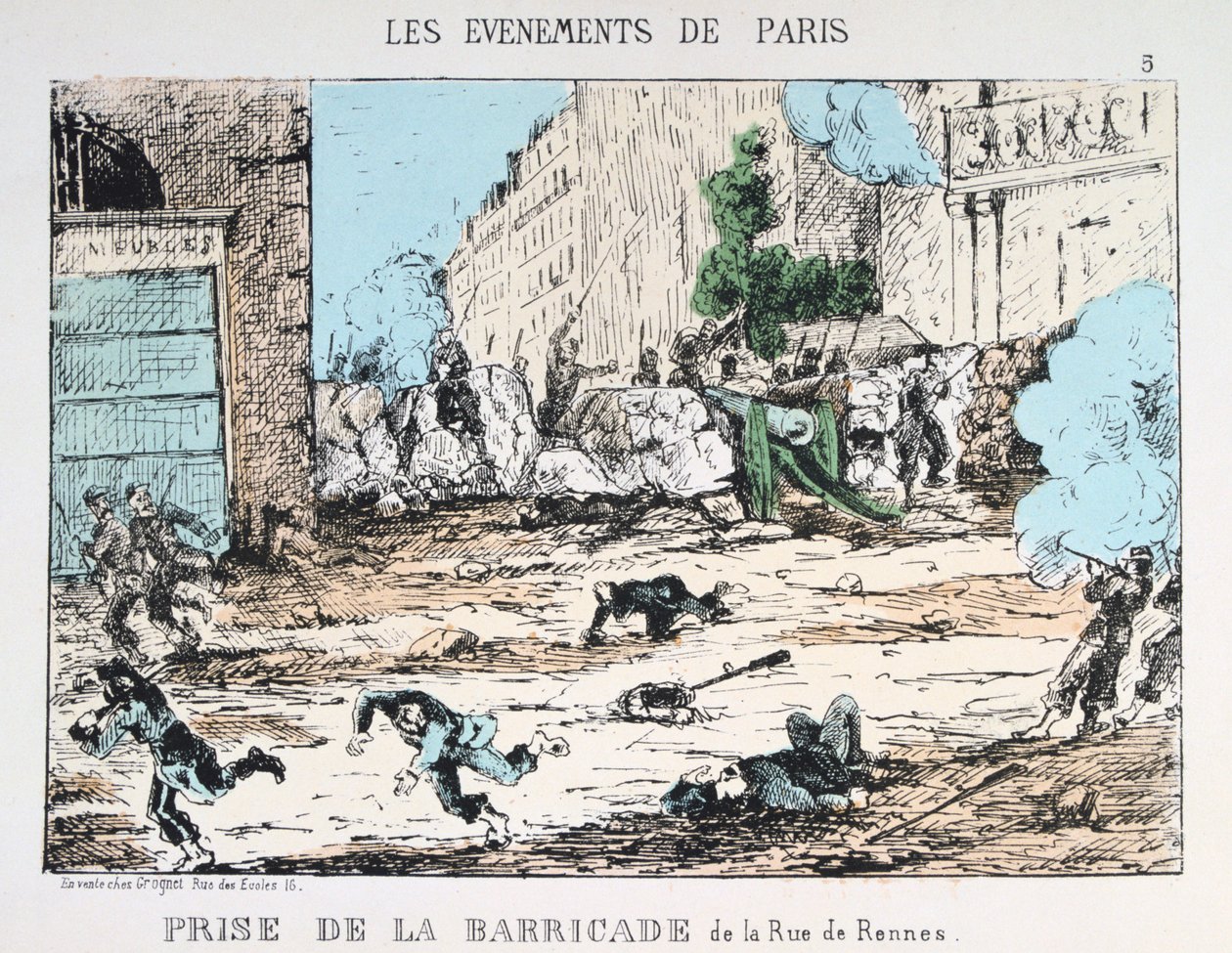 Pariserkommunens fald, 1871 af Unbekannt