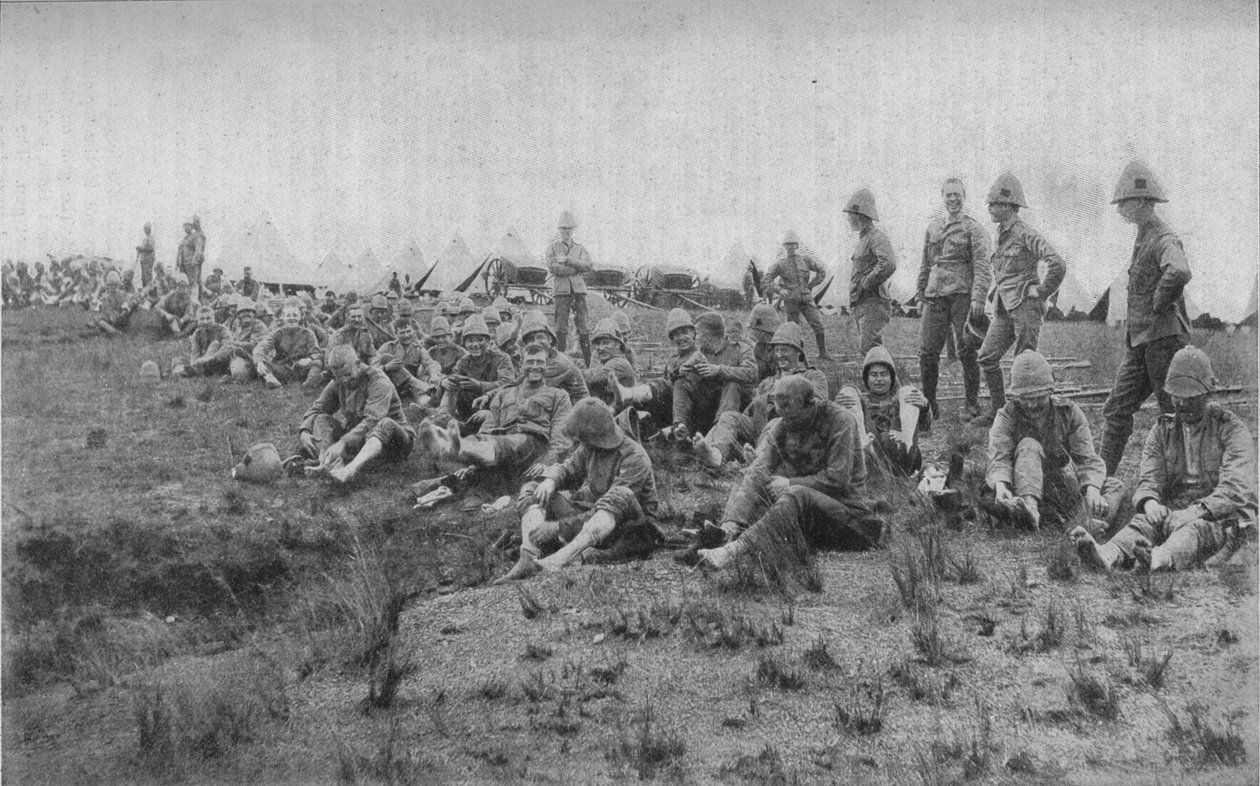 Fodinspektion i Estcourt, 1902 af Unbekannt