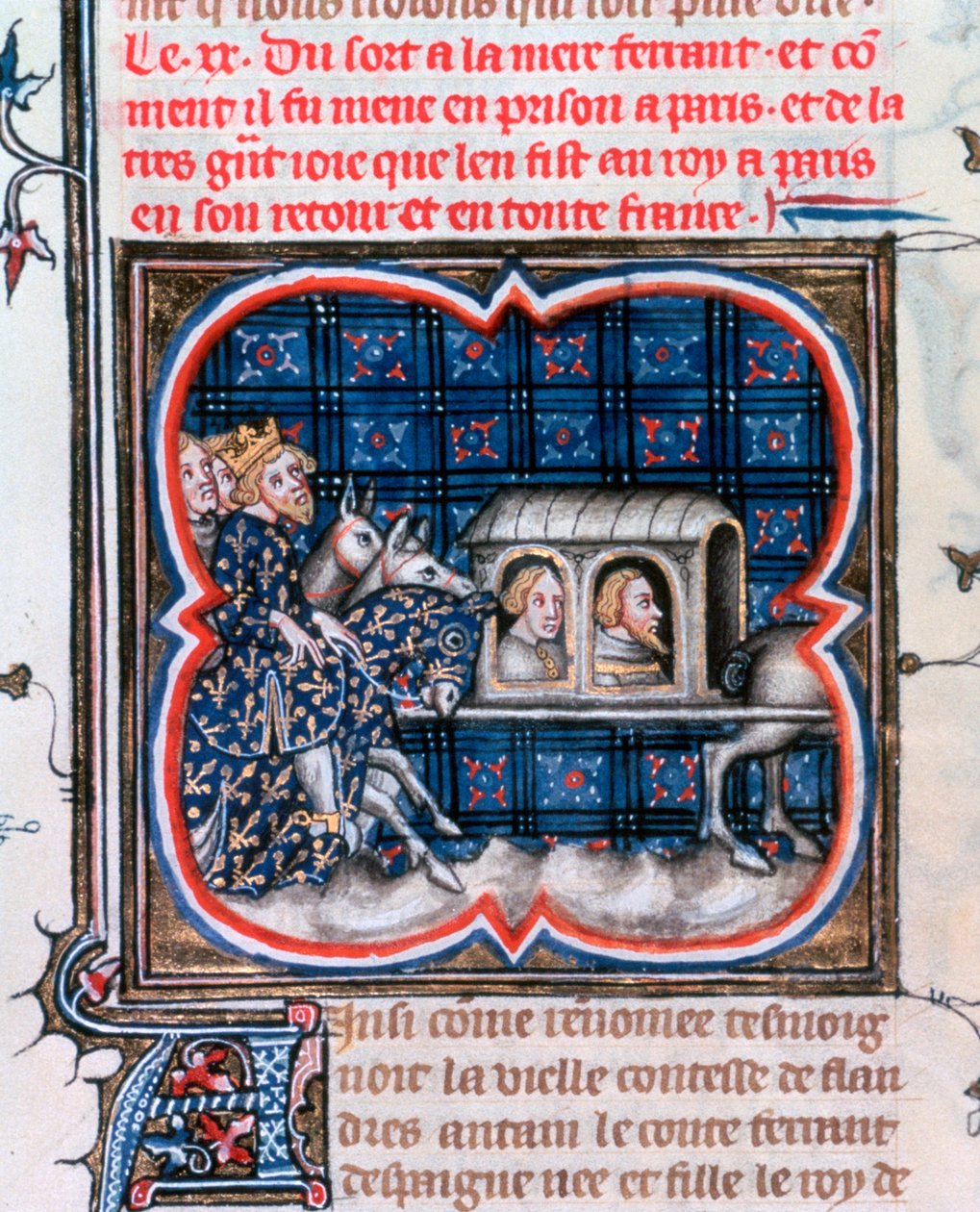 Fernando af Portugal taget til fange, c1212, 1375-1379 af Unbekannt