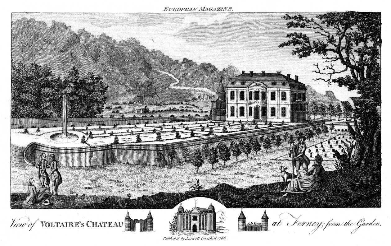 Ferney nær Genève, Schweiz, 1786 af Unbekannt