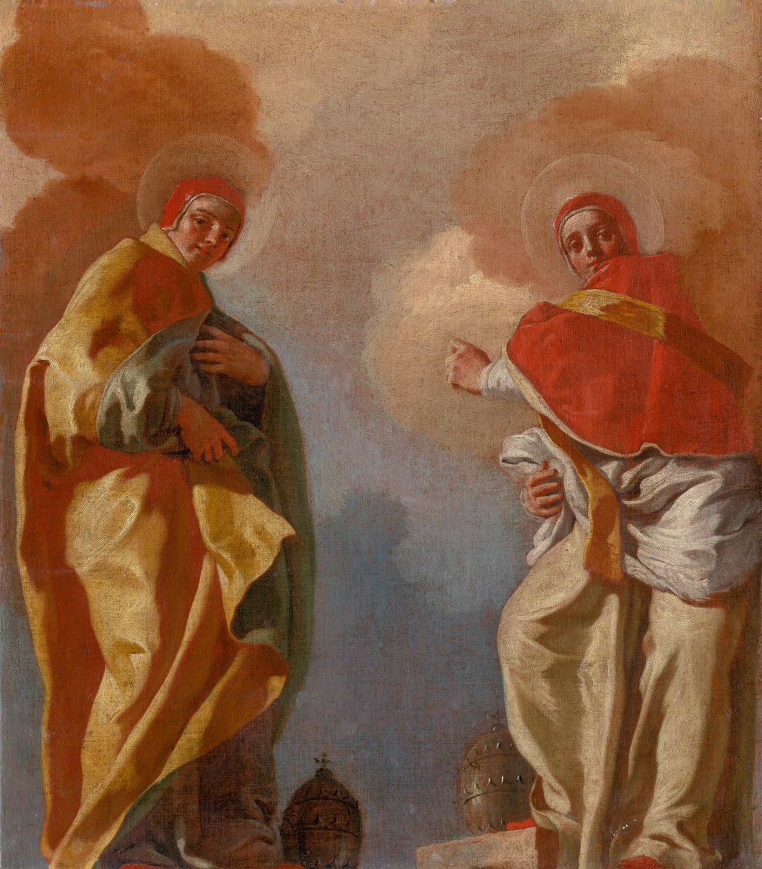 Figurscene (to paver) af Unbekannt