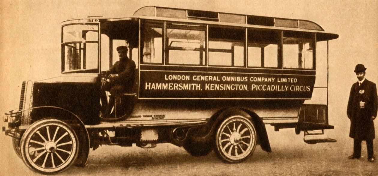 Første L.G.O.C. Motorbus, 1904, 1933. af Unbekannt