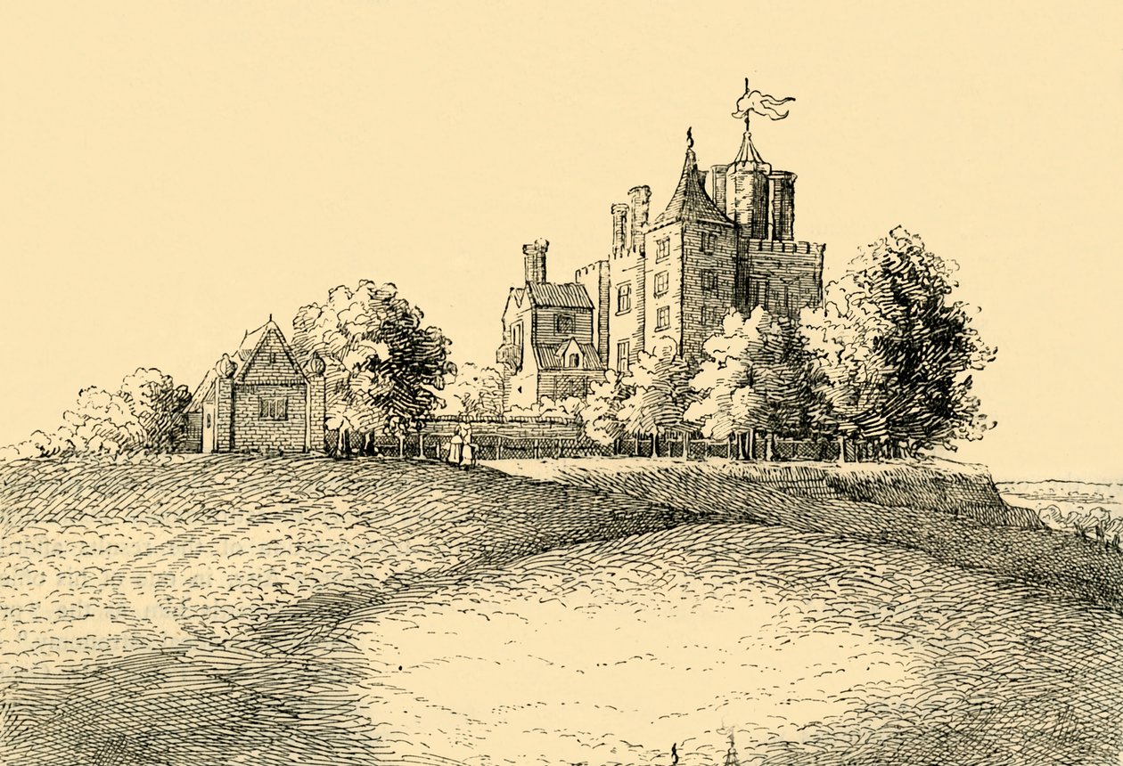 Flamsteed House Fra Hollars Long View, c1878. af Unbekannt