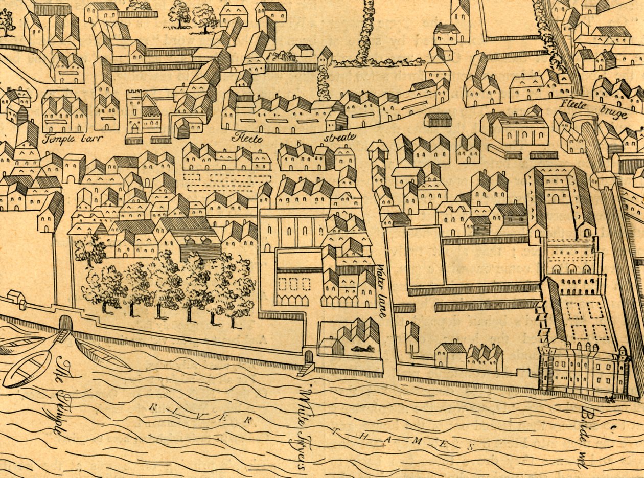 Fleet Street, The Temple, etc., 1897. af Unbekannt