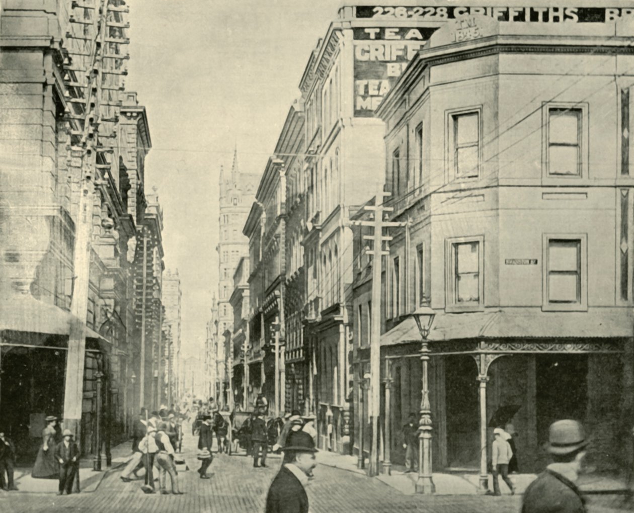 Flinders Lane, Melbourne, 1901. af Unbekannt