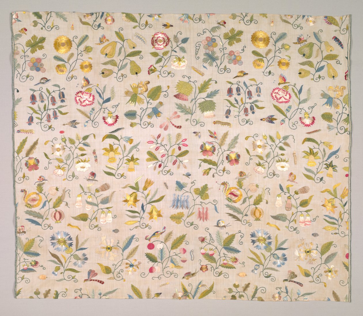 Blomsterbroderi, begyndelsen af 1600-tallet. af Unbekannt