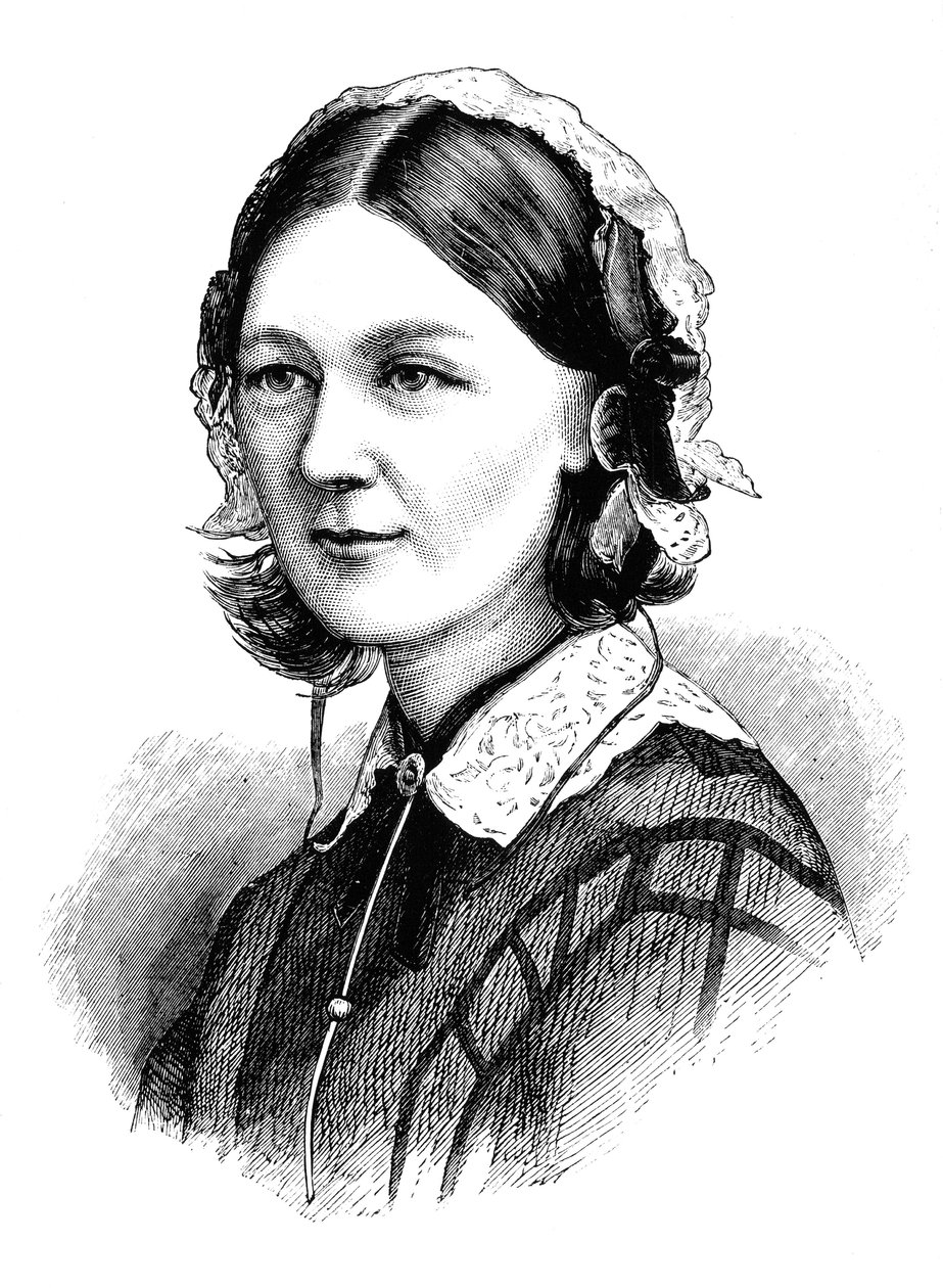 Florence Nightingale, 1870 af Unbekannt