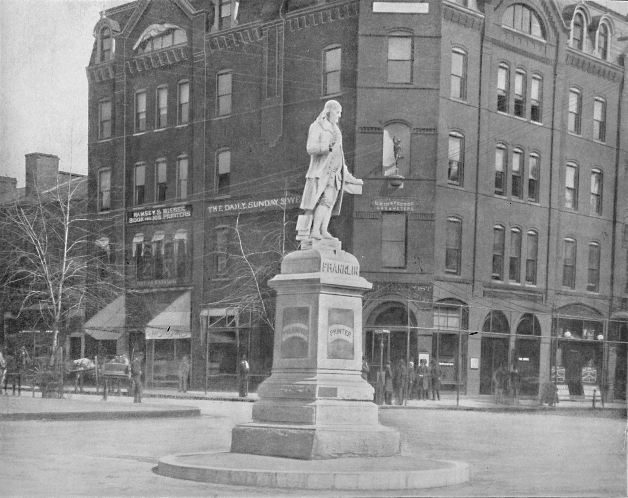 Franklin Statue, Washington, D.C., c1897. af Unbekannt
