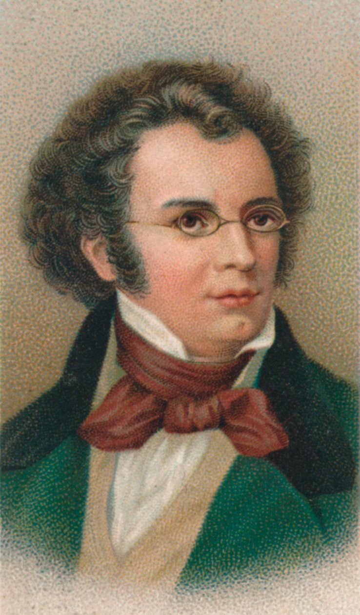 Franz Peter Schubert 1797-1828, østrigsk komponist, 1911 af Unbekannt