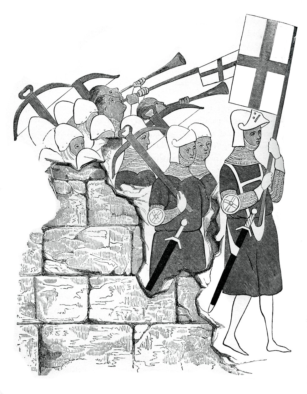 Korsbueskytternes broderskab, 1400-tallet, 1870 af Unbekannt