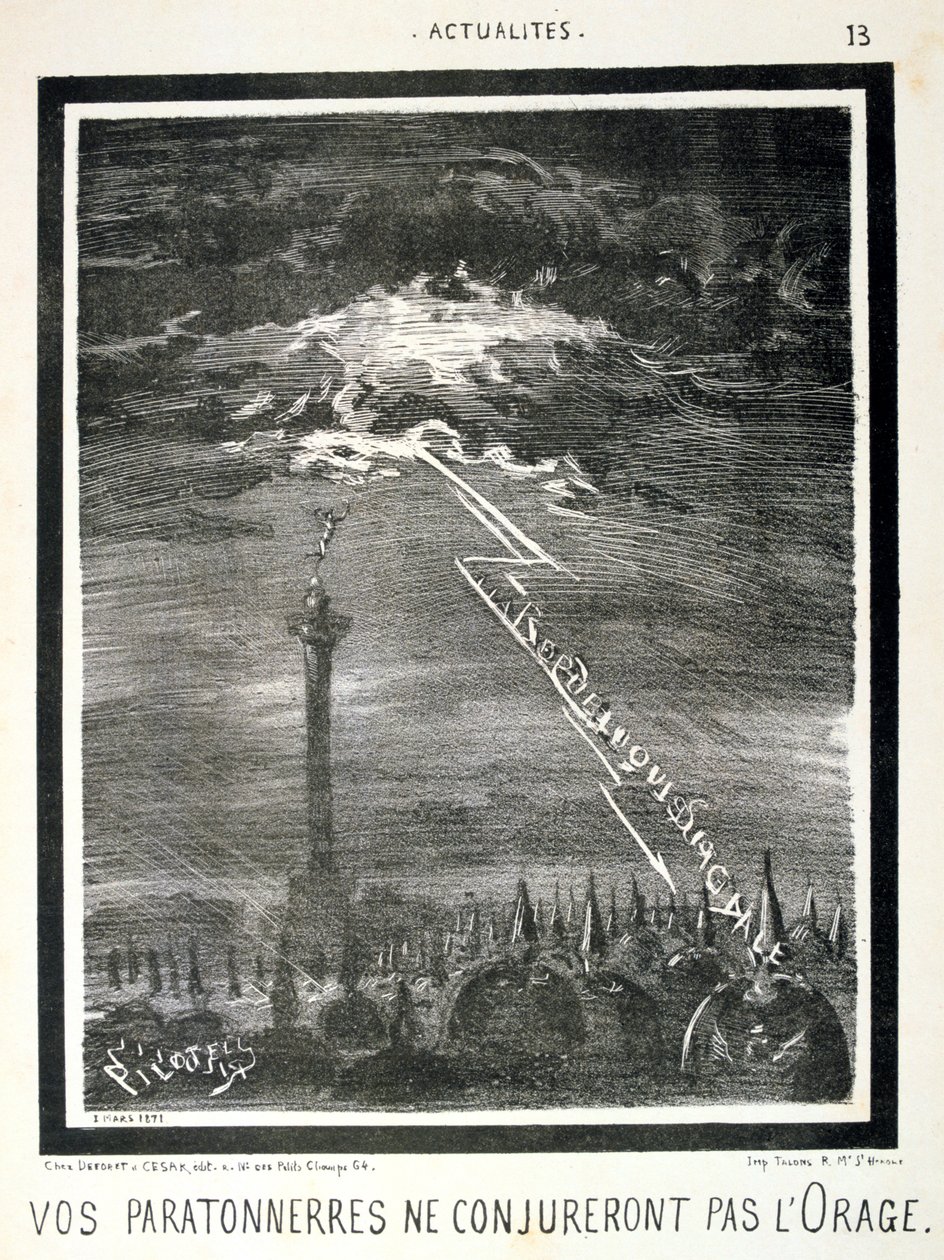 Fransk anti-preussisk tegneserie, 1871. af Unbekannt