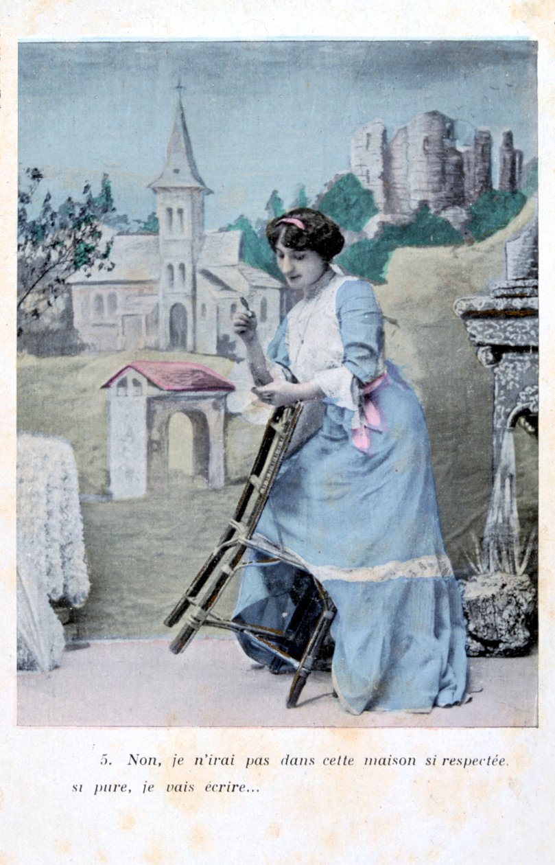 Fransk postkort, c1900 af Unbekannt