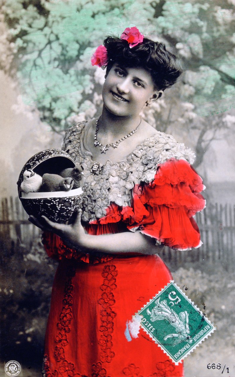Fransk postkort, c1900 af Unbekannt