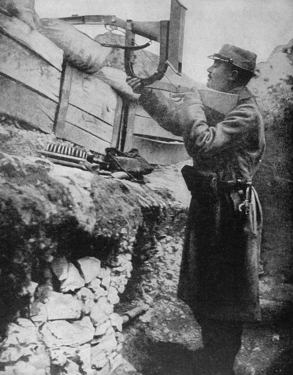 Fransk skyttegravsperiskopriffel, 1915 af Unbekannt
