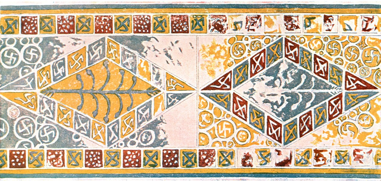 Frise i kirken i Saint-Pierre-de-Clages, Schweiz, 1928. af Unbekannt