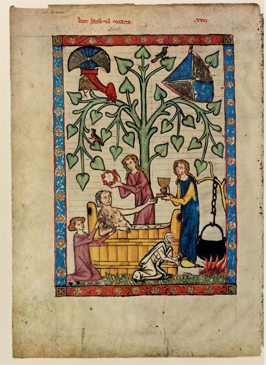 Fra Codex Manesse, mellem 1305 og 1340 af Unbekannt