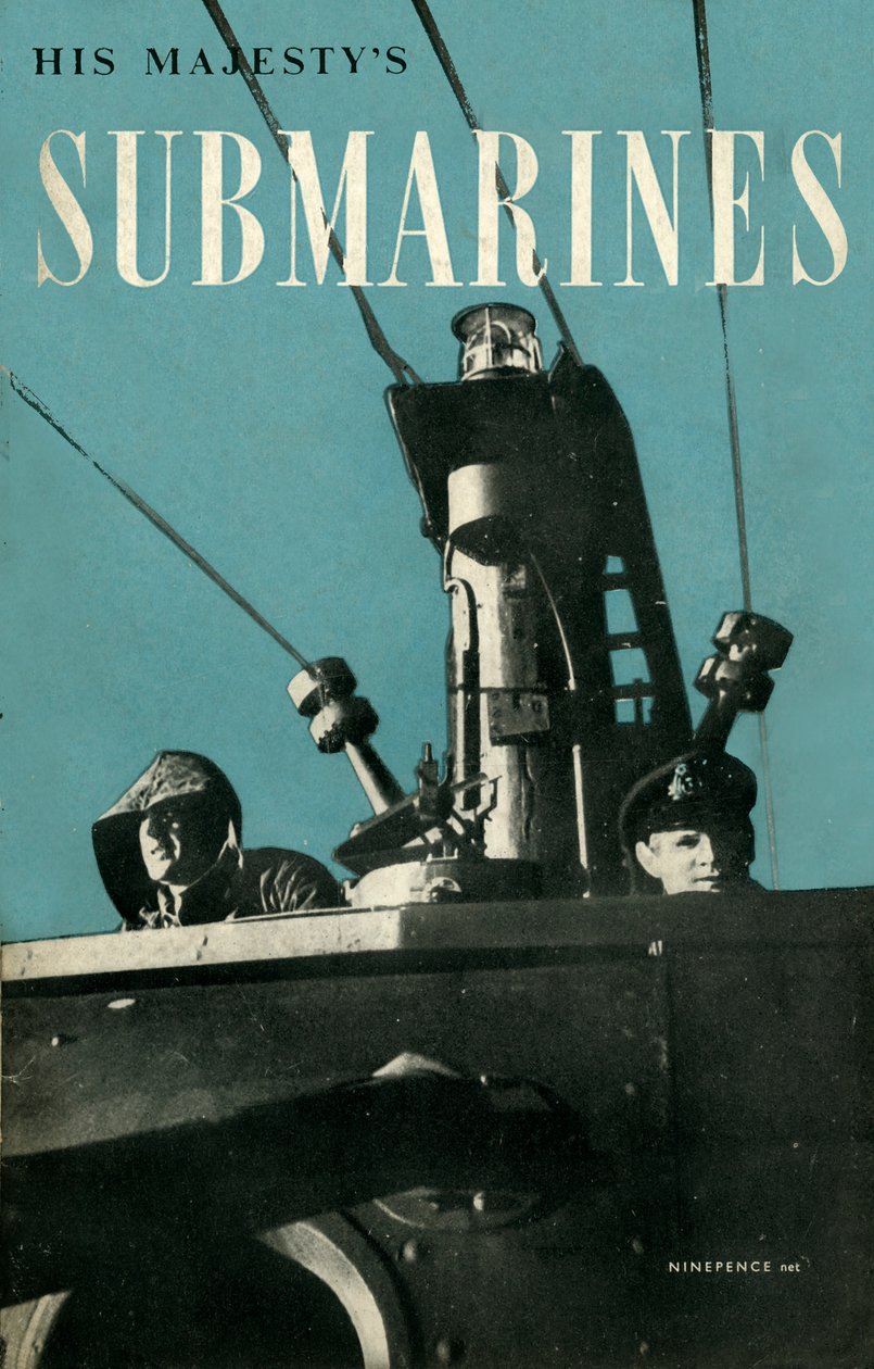 Forside af His Majestys Submarines, 1945. af Unbekannt