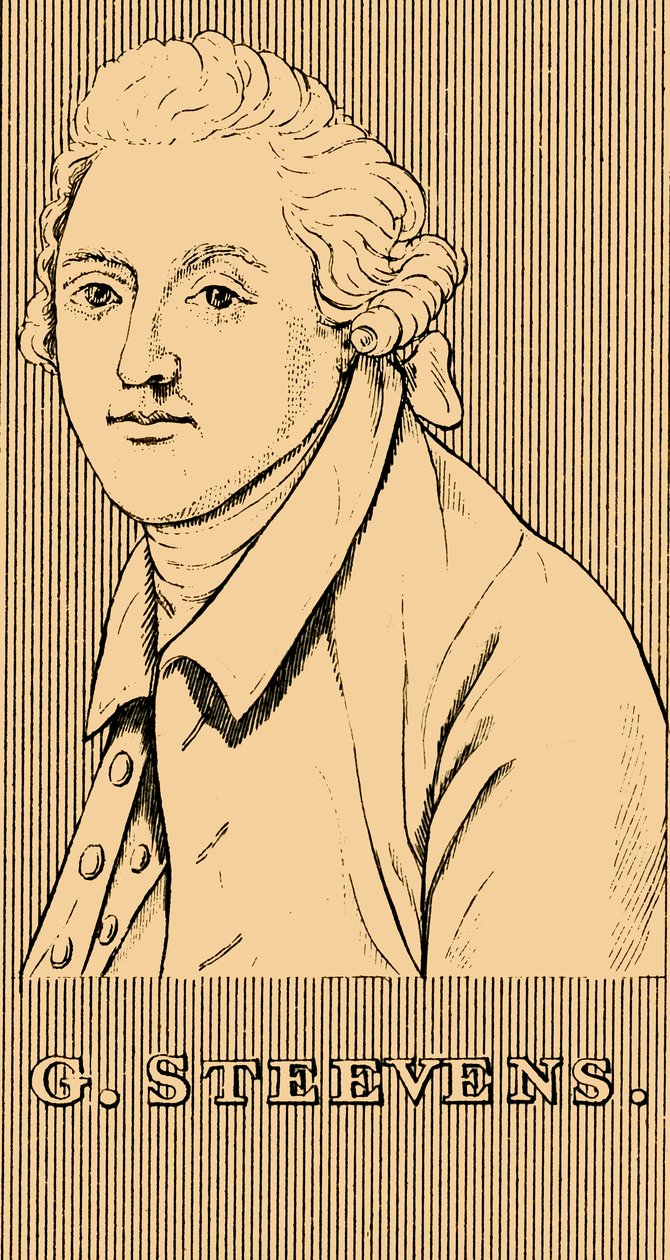 G. Steevens, 1736-1800, 1830. af Unbekannt