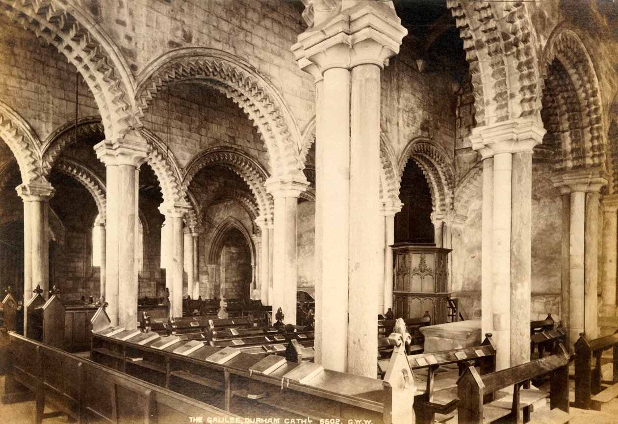 Galilee Chapel, Durham Cathedral, 1893. af Unbekannt