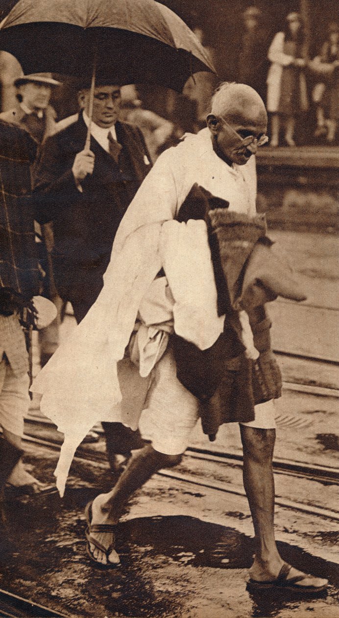 Gandhi i London, 1930, 1938 af Unbekannt