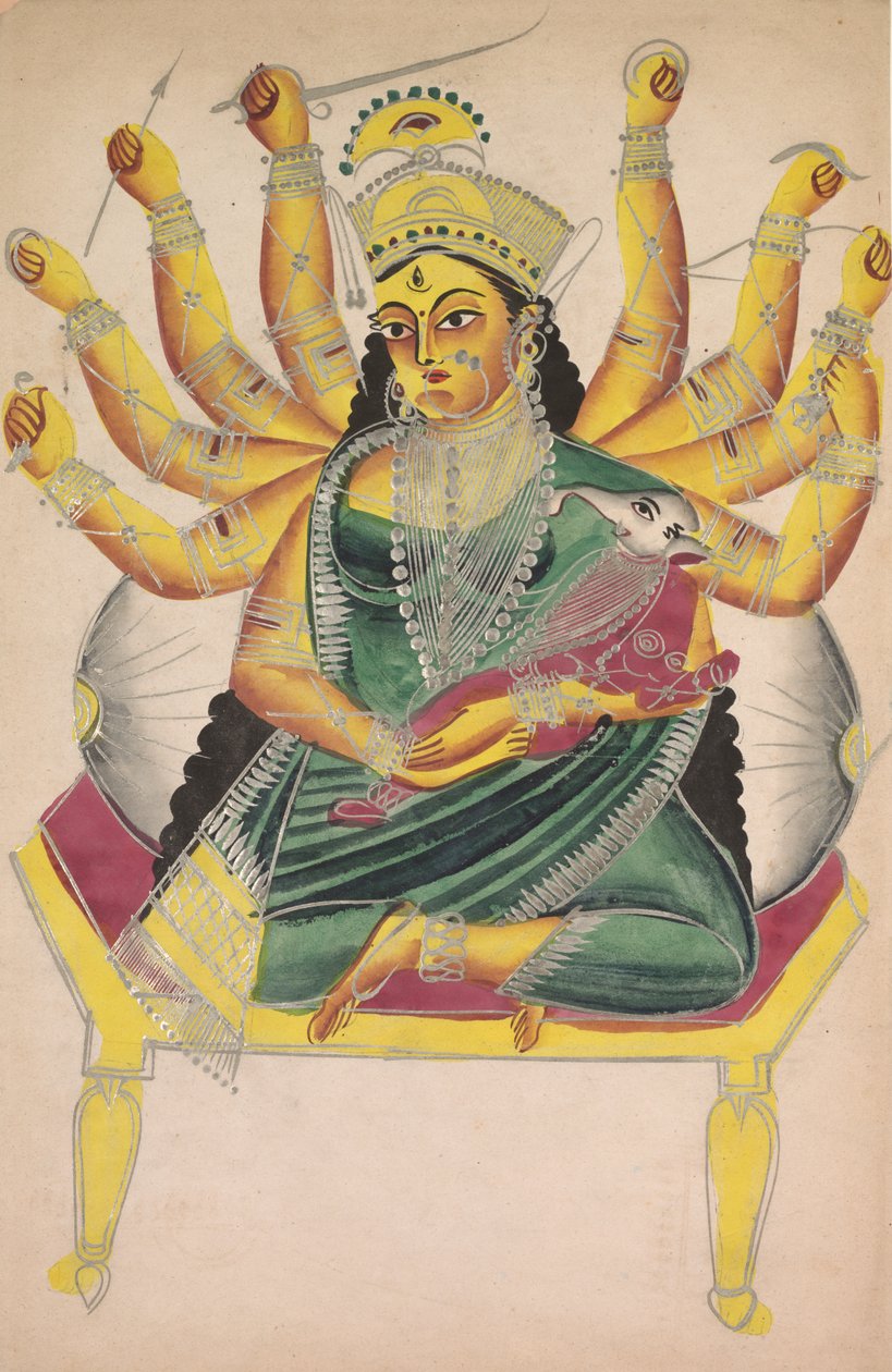 Ganesha-Janani Mor til Ganesh, 1800-tallet. af Unbekannt
