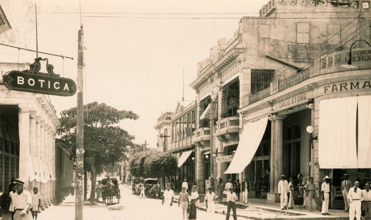 Garcia Street, Guantanamo, Cuba, c1900 af Unbekannt