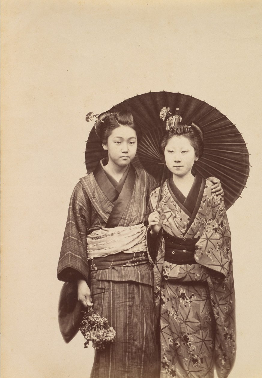 [Geisha-piger], ca. 1880. af Unbekannt