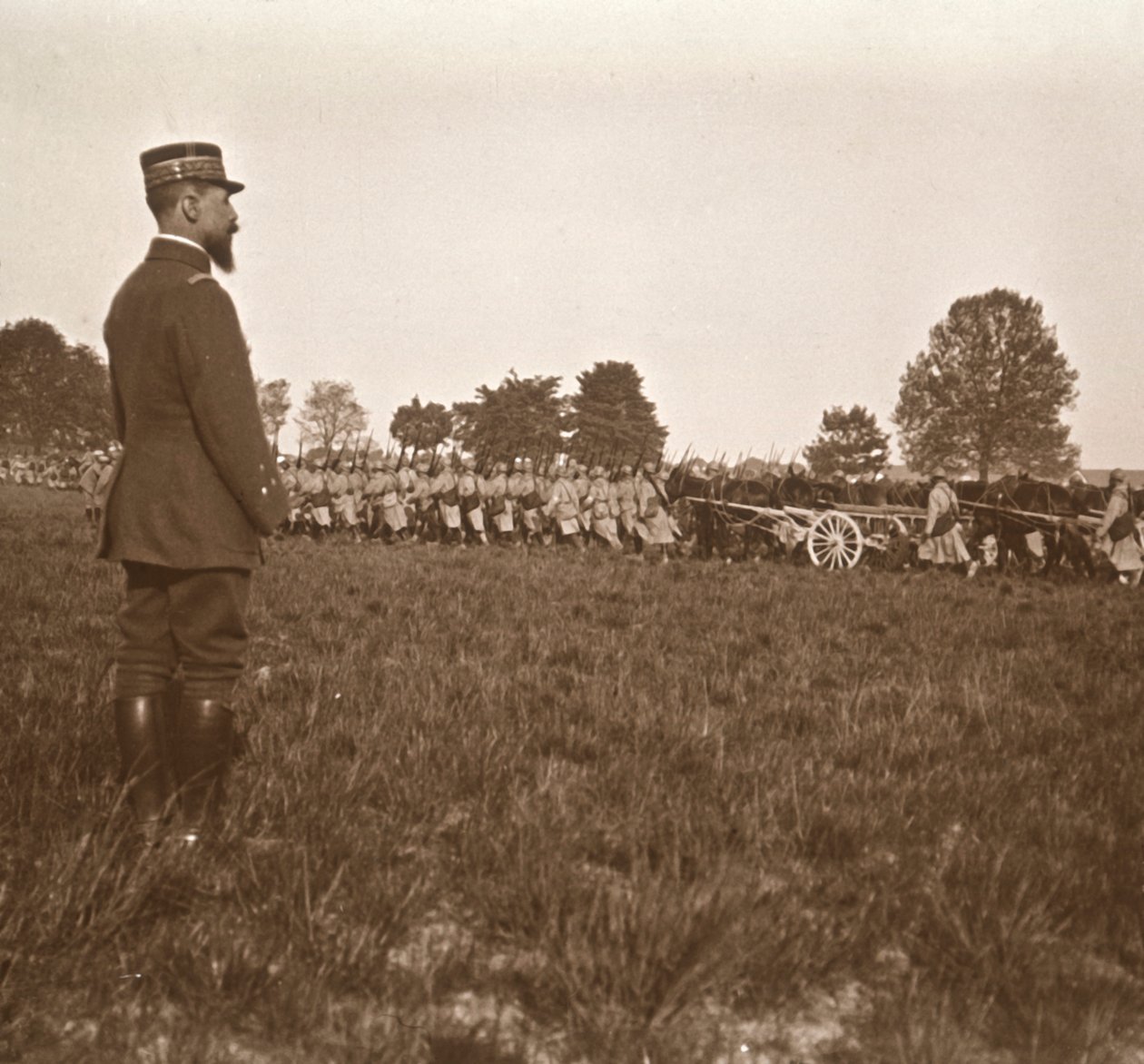 General Henri Gouraud, Champagne, Nordfrankrig, c1914-c1918. af Unbekannt
