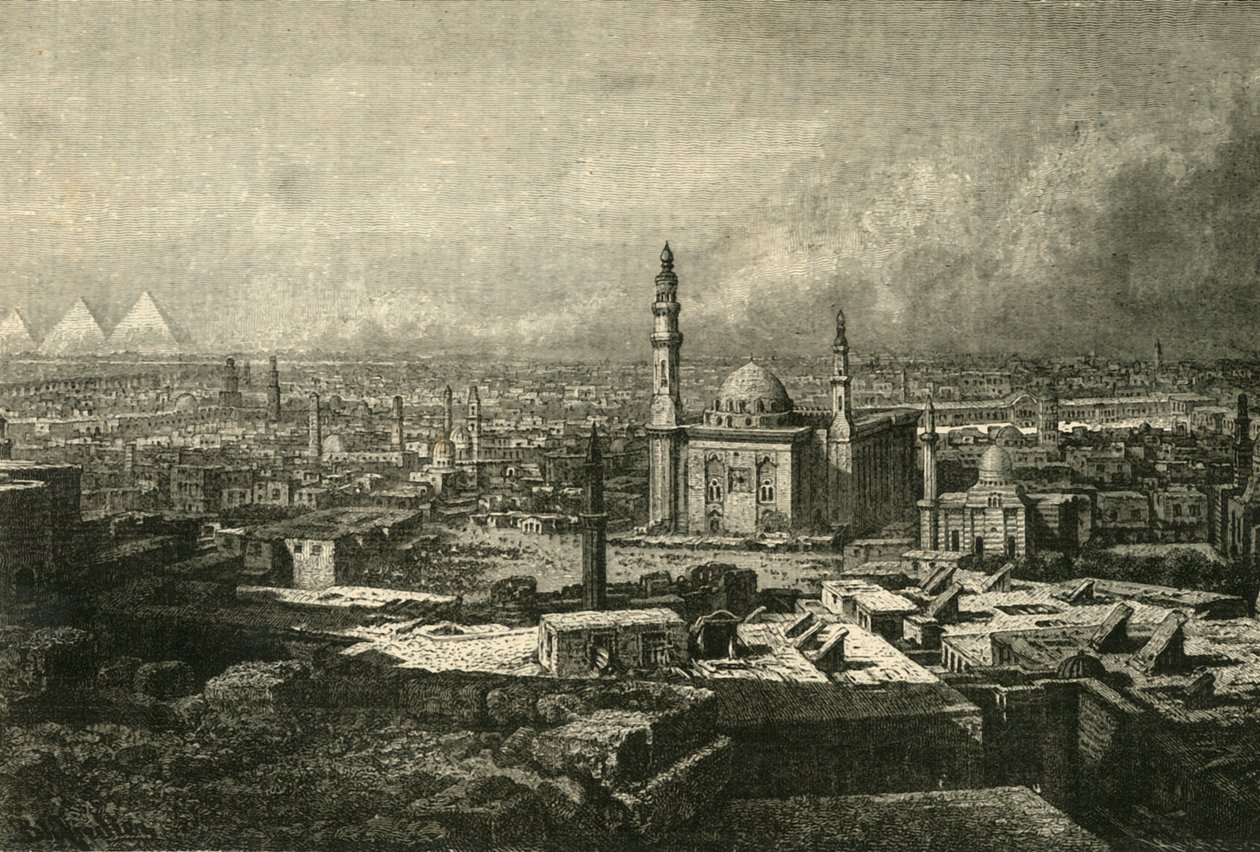 Generelt syn på Kairo, 1890. af Unbekannt